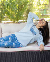 بيجامة حريمي ميلتون مطبوعه (1)